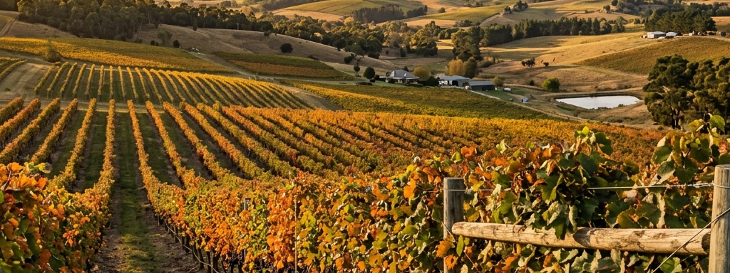 Coal River Valley Pinot Noir Landscape Vineyard Banner